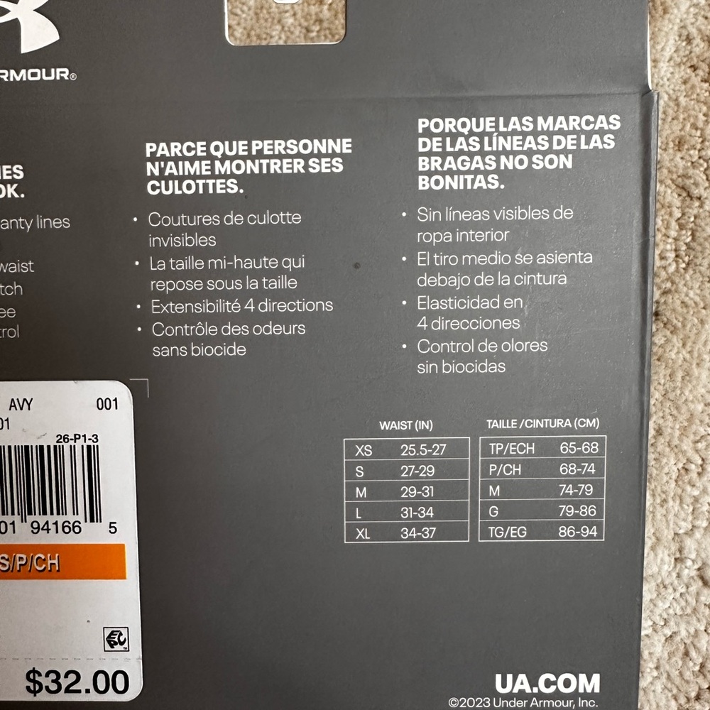 NWT Set of 3 Under Armour Pure Stretch Women's Black No Show Bikini Size Small - Picture 11 of 12